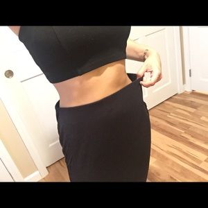 Black pencil skirt